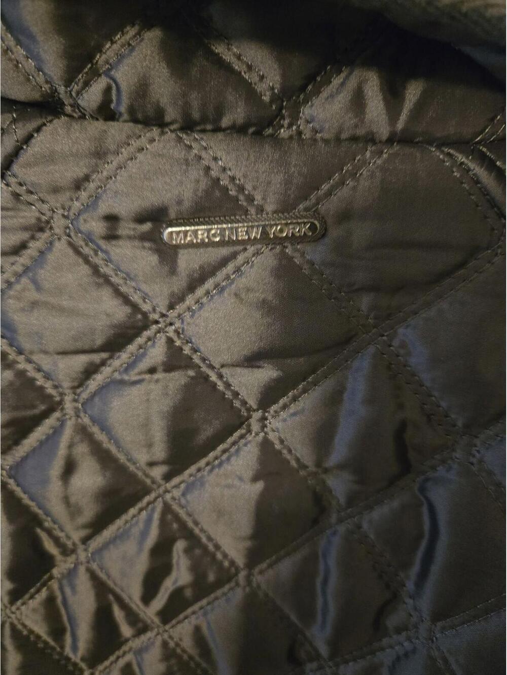 Marc New York Andrew Marc Quilted Metallic Silver Puffer Jacket Size S - Picture 3 of 5